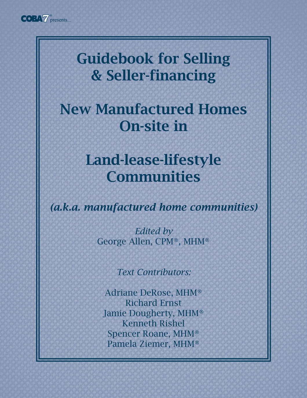 GUIDEBOOK FOR SELLING MANUFACTURED HOMES