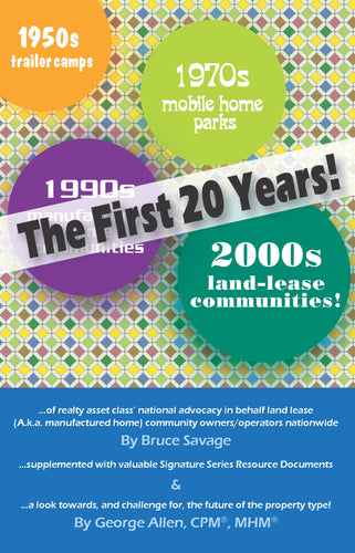 TWO DECADES OF MOBILE HOME COMMUNITIES